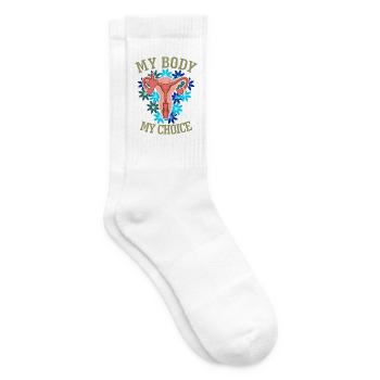 My Body My Choice - Tennissocken - Weiß - Rechts