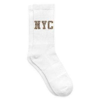 New York Leo Muster - Tennissocken - Weiß - Rechts