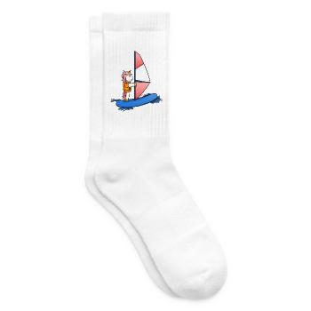 Windsurfen Einhorn Windsurf Windsurfer - Tennissocken - Weiß - Rechts