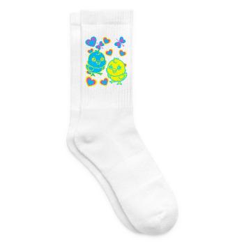 Küken Ostern Kind Kinder - Tennissocken - Weiß - Rechts