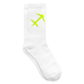 Schütze Sternzeichen Sagittarius Symbol Gelb Neu - Tennissocken - Weiß - Rechts