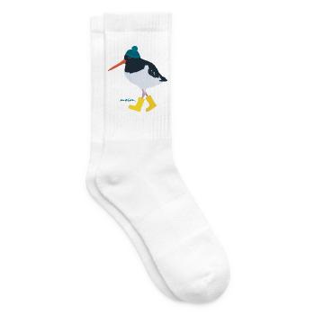 Austernfischer mit Gummistiefeln moin - Tennissocken - Weiß - Rechts