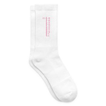 45 Jahre alt 45 Geburtstag Geschenk - Tennissocken - Weiß - Rechts