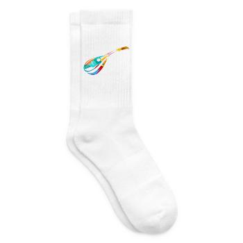 Klassische Mandoline Zupfmusik - Tennissocken - Weiß - Rechts