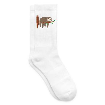 Faultier Ast Baumstamm - Tennissocken - Weiß - Rechts