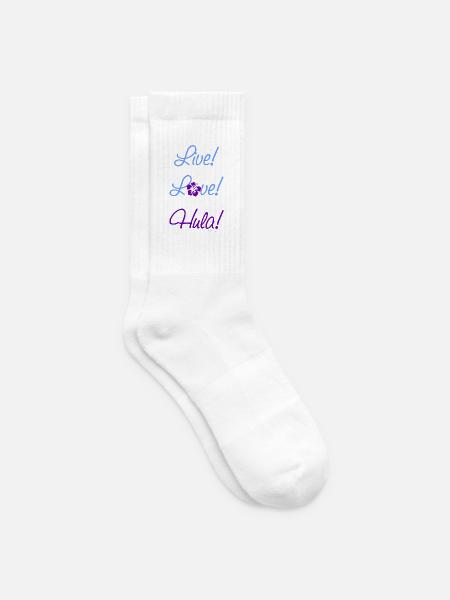 Live! Love! Hula! - Tennissocken - Weiß