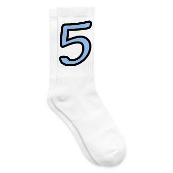 5. 5 JAHRE. 5-JÄHRIGES JUBILÄUM. 5-JÄHRIGES JUBILÄUM. 5. - Tennissocken - Weiß - Rechts