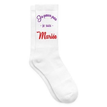 HOCHZEIT. ZUKÜNFTIGE BRAUT - Tennissocken - Weiß - Rechts