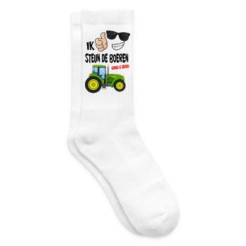 farmers protest with enough is enough for the farmers - Tennis socks - white - Right