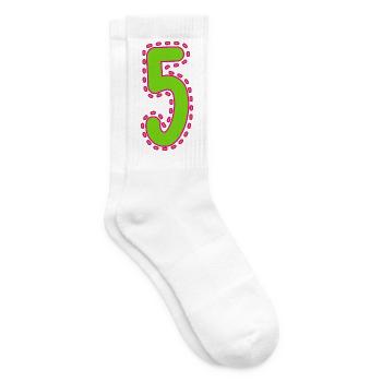 5. 5 YEARS. 5th ANNIVERSARY. 5 YEAR ANNIVERSARY - Tennis socks - white - Right
