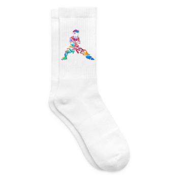 Gelassener Tai Chi Meditierender - Tennissocken - Weiß - Rechts