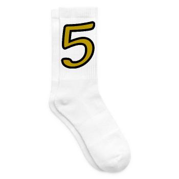 5. 5 JAHRE. 5-JÄHRIGES JUBILÄUM. 5-JÄHRIGES JUBILÄUM. 5. - Tennissocken - Weiß - Rechts