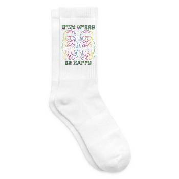 Psychedelische Hippies - Tennissocken - Weiß - Rechts