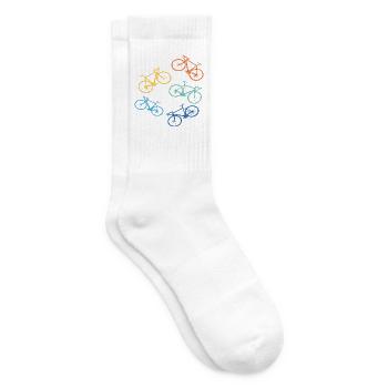 Vélo Cyclisme Cyclisme Vélo de route Rétro - Chaussettes de tennis - blanc - Droite