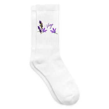 Jungfrau Sternzeichen Jungfrau Glockenblume - Tennissocken - Weiß - Rechts
