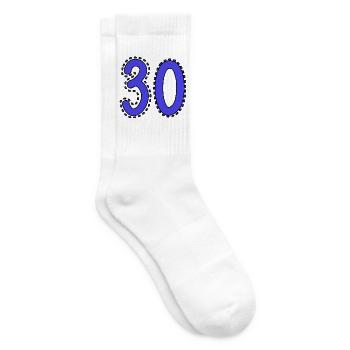 30. 30 YEARS. 30th ANNIVERSARY. 30 YEARS ANNIVERSARY. - Tennis socks - white - Right