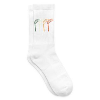 Floorball Unihockey Floorball Spieler - Tennissocken - Weiß - Rechts