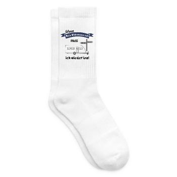 mein wohnwagen ruft - Tennissocken - Weiß - Rechts