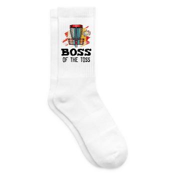Le cadeau rétro de frisbee Toss Discgolf - Chaussettes de tennis - blanc - Droite