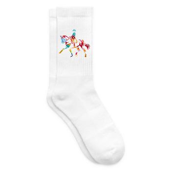 Filigrane Dressurarbeit Reitkunst - Tennissocken - Weiß - Rechts