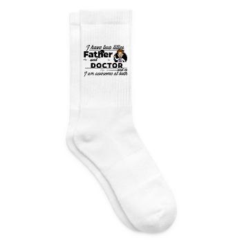 Father and Doctor - I have two Titles - Tennissocken - Weiß - Rechts