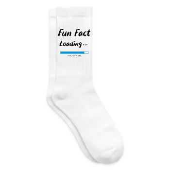 Lustige Fakten laden, lustige Sprüche - Tennissocken - Weiß - Rechts