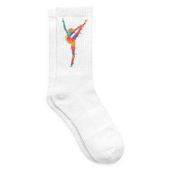 Turnerin Gymnastik Kunstturnen Mädchen Turnen - Tennissocken - Weiß - Rechts