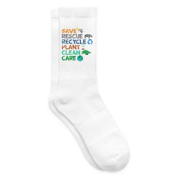 Umweltschützer Grüne Umweltschutz Spruch Öko - Tennissocken - Weiß - Rechts