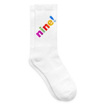 NEUN 9 JAHRE 9. GEBURTSTAG - Tennissocken - Weiß - Rechts