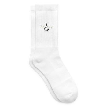 Knoblauch Pflanze - Tennissocken - Weiß - Rechts