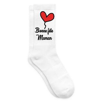 MUTTERTAG. SCHÖNEN MUTTERTAG - Tennissocken - Weiß - Rechts