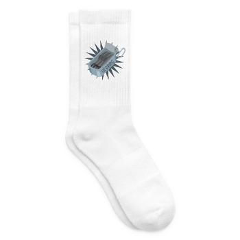 Silbriger Hering Küstenfischer - Tennissocken - Weiß - Rechts