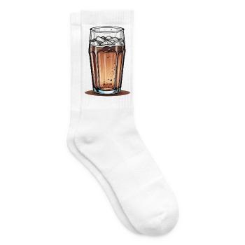 Cola-Glas - Tennissocken - Weiß - Rechts