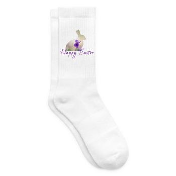 Happy Easter - Tennissocken - Weiß - Rechts