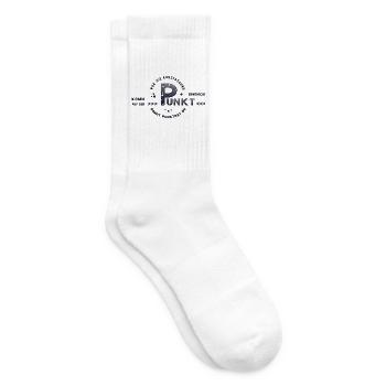 auf den Punkt zum Punkt kommen - Tennissocken - Weiß - Rechts