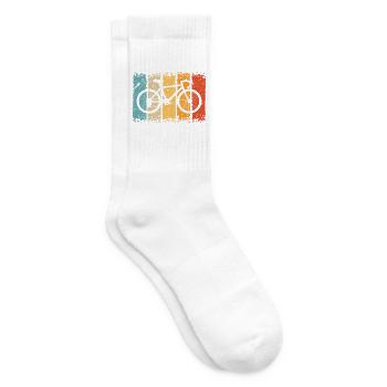 Fahrrad - Tennissocken - Weiß - Rechts