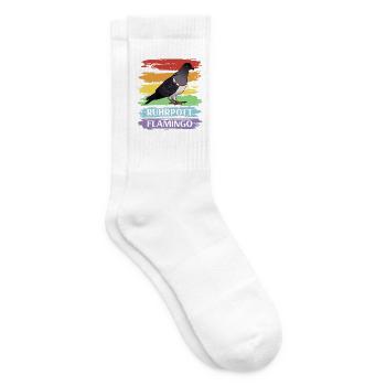 Ruhrpott Flamingo - Tennissocken - Weiß - Rechts