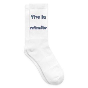 RUHESTAND. RUHESTAND. PENSIONIERT. RUHESTAND - Tennissocken - Weiß - Rechts