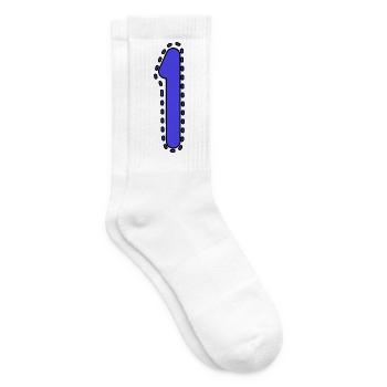 1. 1 JAHR. 1. JAHRESTAG. 1 JAHR GEBURTSTAG - Tennissocken - Weiß - Rechts