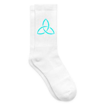 Keltisches Symbol Triquetra Endlos Geschenk - Tennissocken - Weiß - Rechts