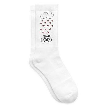 Ich liebe Radfahren Radfahren Radfahren - Tennissocken - Weiß - Rechts