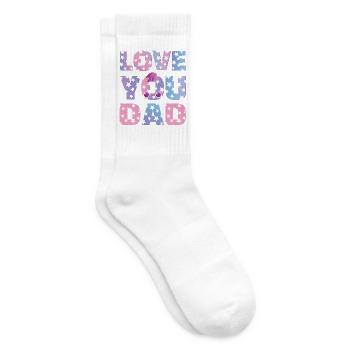 LOVE YOU DAD - Tennissocken - Weiß - Rechts