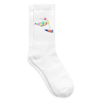 Draufgängerischer Parkour Traceur - Tennissocken - Weiß - Rechts