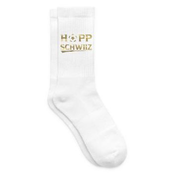 Hopp Schwiiz - Tennissocken - Weiß - Rechts