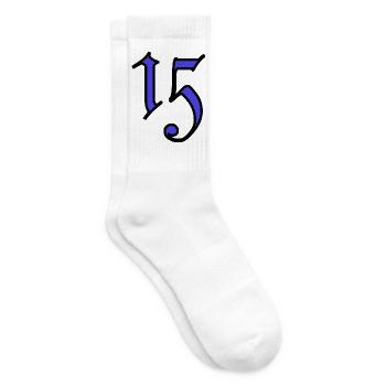 15. 15 YEARS. 15th ANNIVERSARY. 15 YEAR ANNIVERSARY. - Tennis socks - white - Right