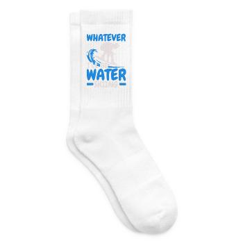 Ich gehe Wasserski fahren Wasserski fahren Wassers - Tennissocken - Weiß - Rechts