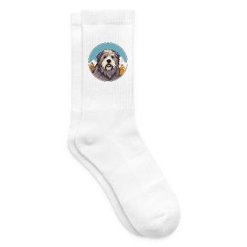 Pyrenäen-Schäferhund-Rasse Cartoon Kawaii Waterco - Tennissocken - Weiß - Rechts