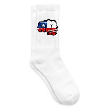 Chile Flagge Faust used - Tennissocken - Weiß - Rechts