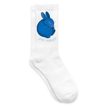 Rabbit - Nicht heute - Tennissocken - Weiß - Rechts