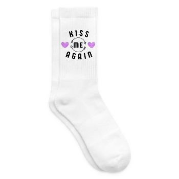 Küss mich wieder - Tennissocken - Weiß - Rechts